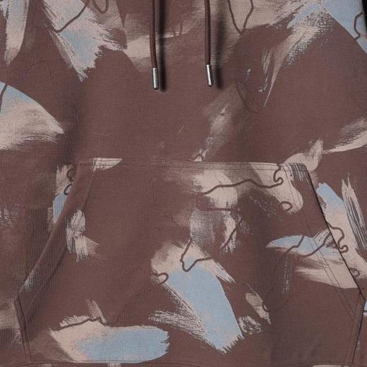 SDSA男士秋冬新款痞帅男装潮牌扎染割破抽绳连帽卫衣复古套头上衣 商品图3