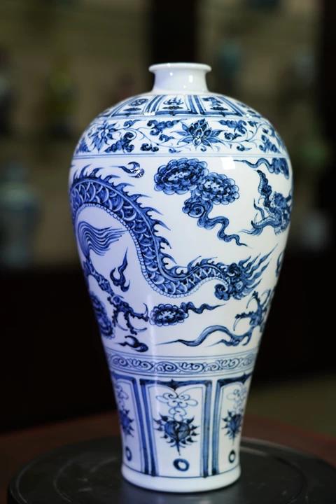 元青花龙纹梅瓶 商品图0