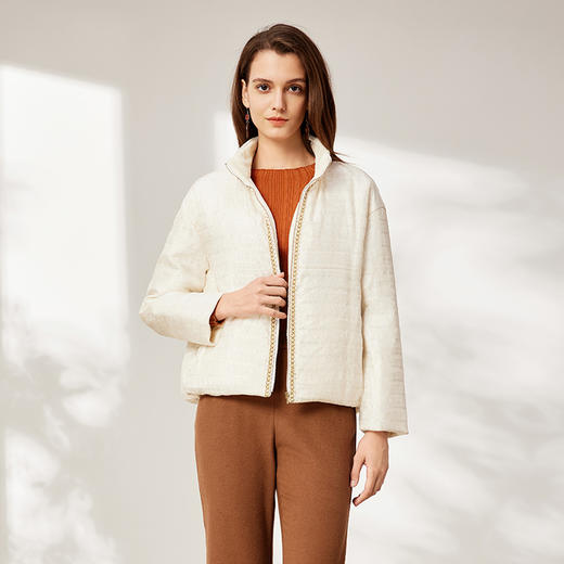 TANGYcollection2025冬季新品商场同款女士立领棉衣外套L254020 商品图3