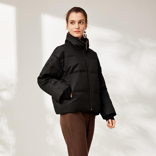 TANGYcollection2025冬季新品商场同款莨绸植物染羽绒服L254015 商品图1