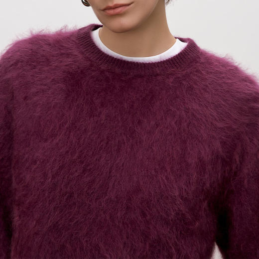 东黎 • 你本珍贵 松枥 山羊绒女士秋季拉毛圆领套衫 5386 商品图7