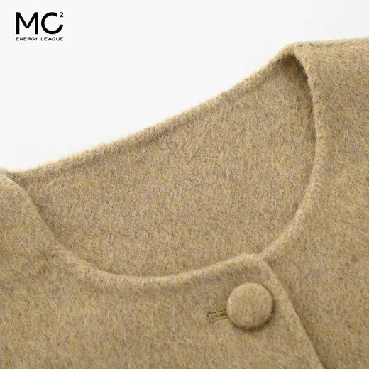 女装圆领宽松阔版羊毛短款双面呢外套-657F5242005 商品图1