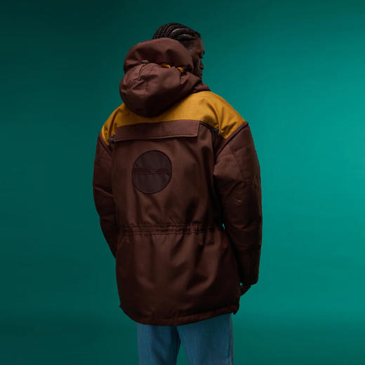 Napapijri 中性徽标贴片 Skidoo Common 防寒连帽夹克 棕色 NP0A4I57WT1 商品图4