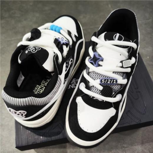 李宁男子2025春秋发财滑板鞋运动鞋休闲鞋板鞋AGCV059-4 商品图4