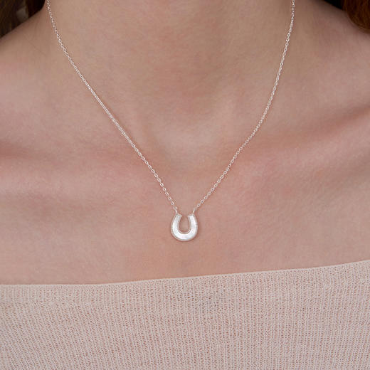 ARSIS｜流光系列 珠光马蹄项链 白色 商品图3