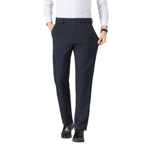 【抗皱免烫】罗蒙秋冬休闲毛呢裤男士不易褪色立体剪裁舒适百搭通勤长裤子男 商品图8