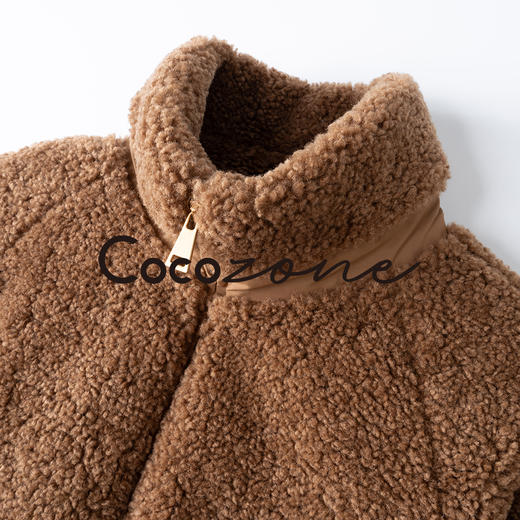 COCO ZONE 刘一一 “凛冬外套”老钱风拉链立领复古外套CD1A1433 商品图2