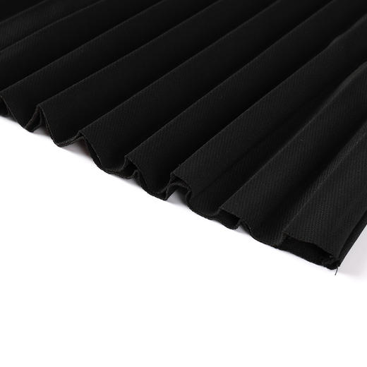 奢姿大码女装2025冬季胖妹妹时尚刺绣设计马甲搭百褶连衣裙套装9954953856 商品图4