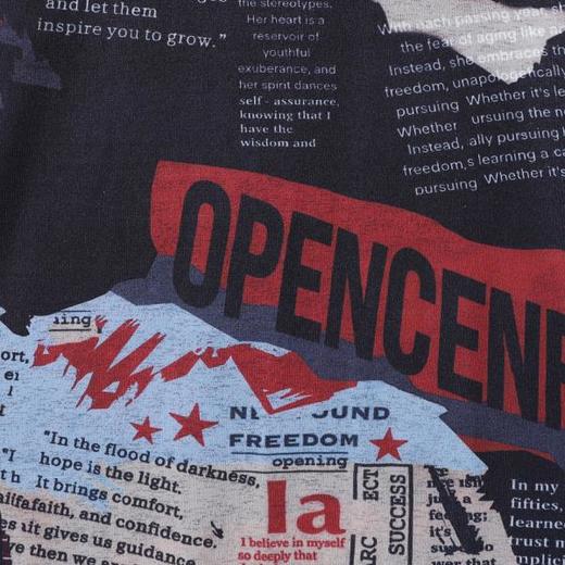 T4914SDSA男士秋冬新款痞帅男装潮牌撞色满印字母半高领长袖T恤百搭潮 商品图3