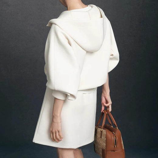 馥迦休闲气质半拉链连帽卫衣 商品图1