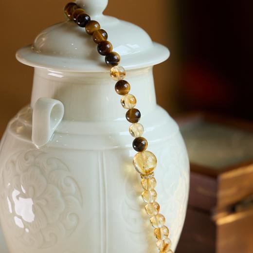 【普陀山】黄水晶虎眼石手串 商品图5