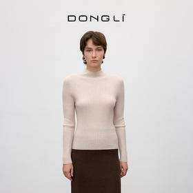 东黎 • 你本珍贵 万物共生-长袖 小山羊绒女士秋季半高领套衫 5473