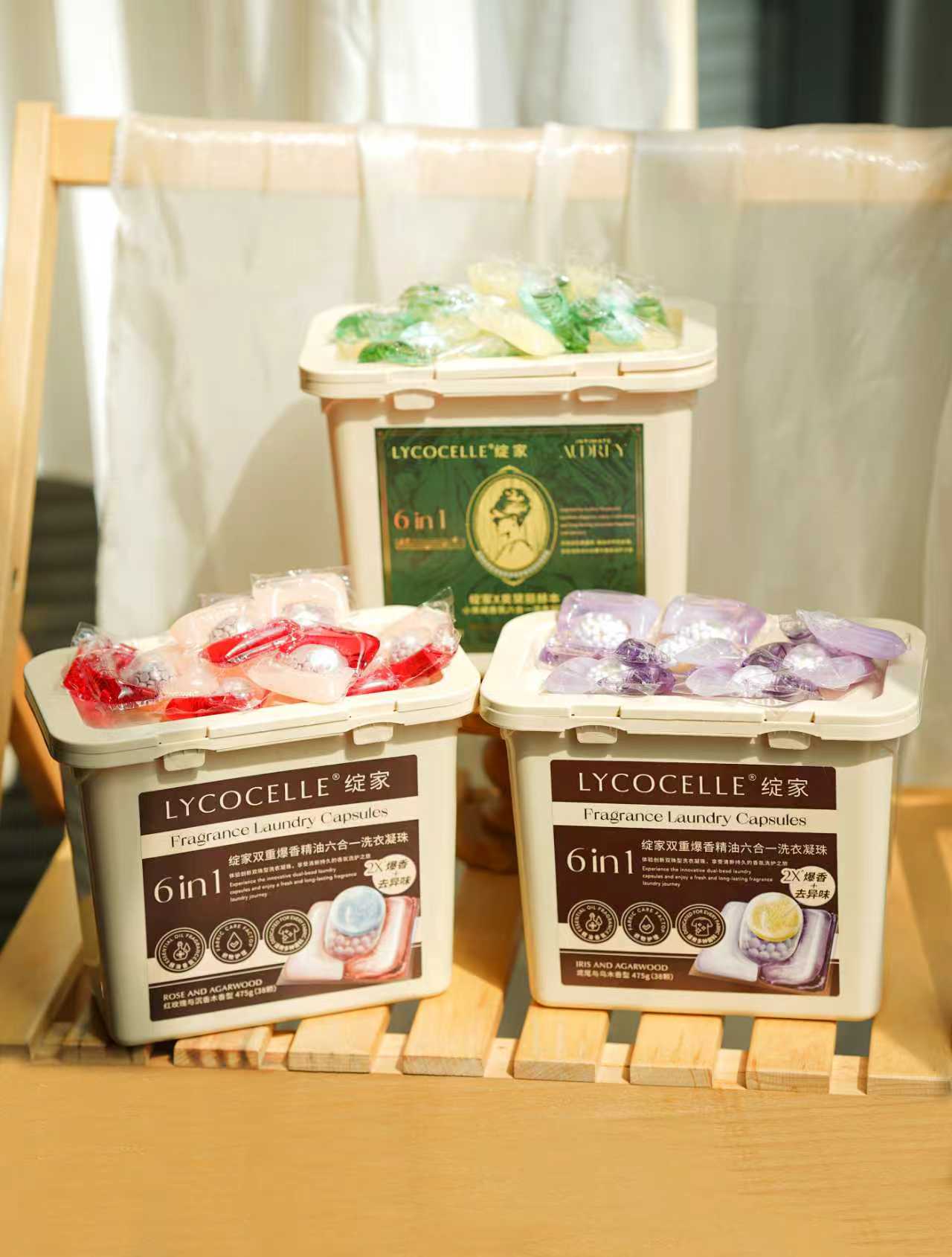 绽家双重爆香精油六合一洗衣凝珠38颗