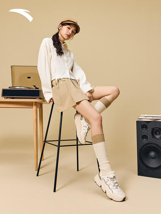 安踏萌爪鞋丨老爹鞋女鞋厚底增高秋冬潮流透气运动休闲鞋子122538880 商品图4