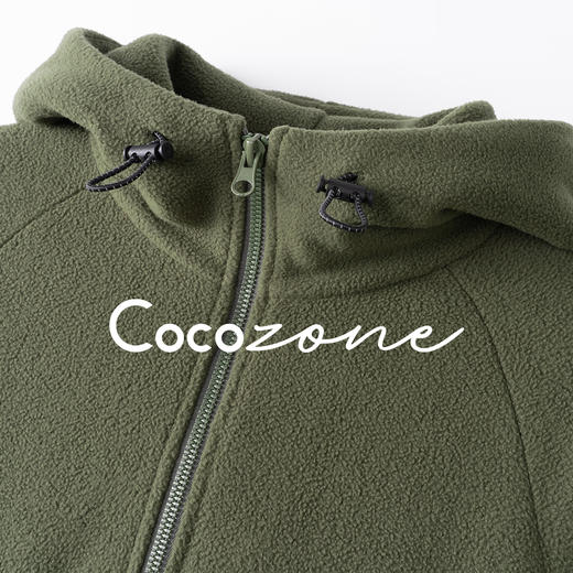 COCO ZONE 刘一一 半拉链连帽简约设计感百搭卫衣 CD1A1476 商品图2