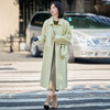 MEIQIN727韩系新款娃娃领双面绵羊毛大衣女2025过膝长款双面呢气质毛呢外套 商品缩略图0