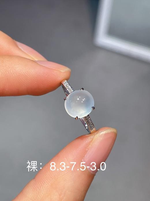 蛋面翡翠戒指 商品图0