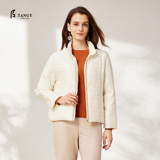 TANGYcollection2025冬季新品商场同款女士立领棉衣外套L254020 商品图0