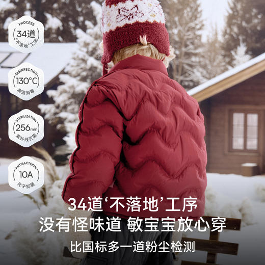 【宝宝服饰】嫚熙童装儿童轻薄羽绒服宝宝保暖95鹅绒男女童外出防风蓄热外套冬 商品图4