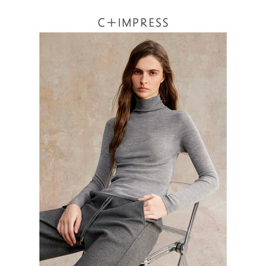 扬子羊毛经典多色可机洗百搭柔软打底衫MY2504038 商品图1