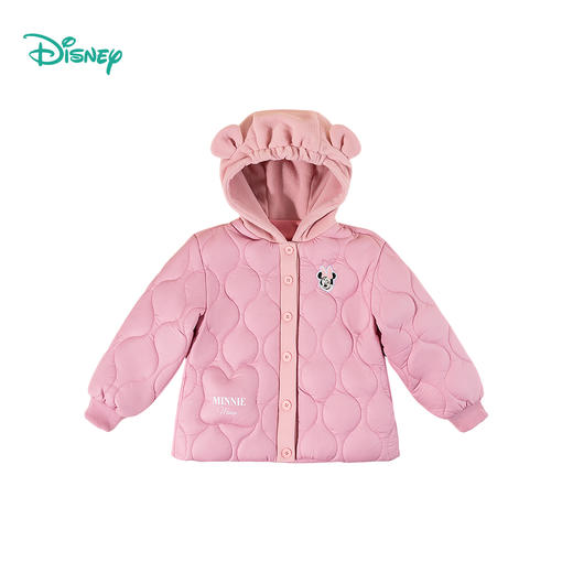 迪士尼【夹棉保暖】冬新款男女童夹棉外套户外连帽防风棉服运动休闲棉衣ZD4ES016 商品图7