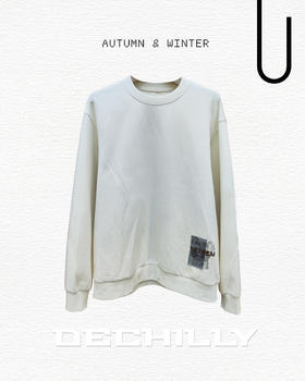 531164338印花拼接圆领卫衣