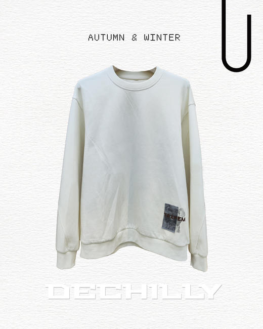 531164338印花拼接圆领卫衣 商品图0