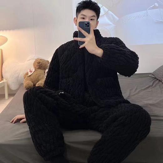 【GZ】无忧购男士三层夹棉加厚加绒家居服睡衣套装（截单后7天发货) 商品图7