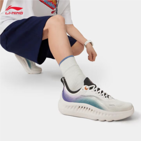 李宁男子2025秋季防滑透气休闲鞋AGLV009-10