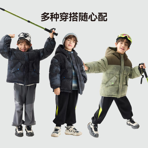 漫画家【贴贴熊羽绒服】冬季新品男童羽绒服防水防污易打理羽绒服 商品图3