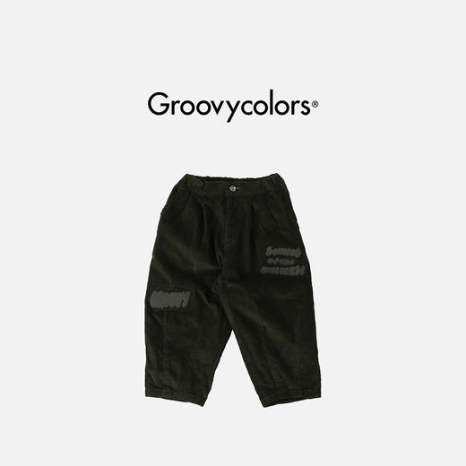 日本GC童装 Groovycolors 灯芯绒涂鸦长裤 商品图1