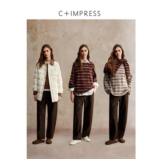 羊毛混纺松弛感休闲百搭弯刀裤 商品图3