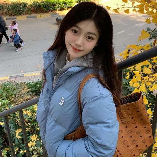 【MLB小标短款羽绒服】秋冬男女情侣经典立领小标时尚羽绒服外套 商品图7