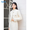NUTS商场同款秋冬季白色气质设计感小香风直筒短款外套女4430406A1 商品缩略图2
