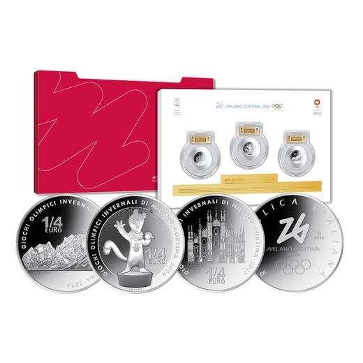 【官方正品】2026年米兰冬奥会纪念币·单枚装·三枚装·十连号·法定货币 商品图8