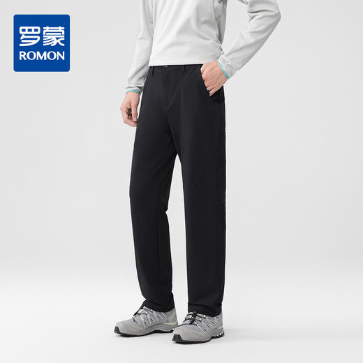 【休闲户外】罗蒙男士秋冬款休闲裤户外无氟防水裤子易去污面料耐磨长裤子男 商品图0