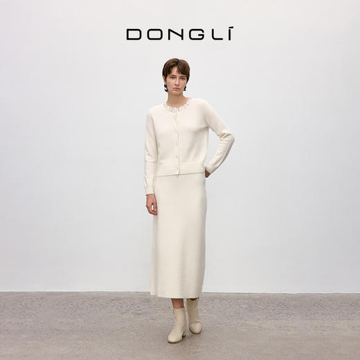 东黎 • 你本珍贵 碎星 山羊绒女士秋季钉钻开衫 5383 商品图2