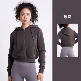 【sw速惟】连帽休闲卫衣棉感宽松舒适防风保暖户外运动休闲时尚减龄外套4050