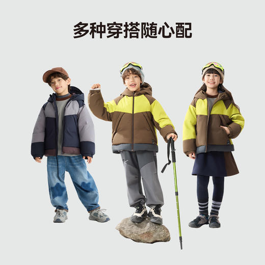 漫画家【元气面包服】秋冬新品儿童羽绒服元气撞色面包服羽绒服 商品图3