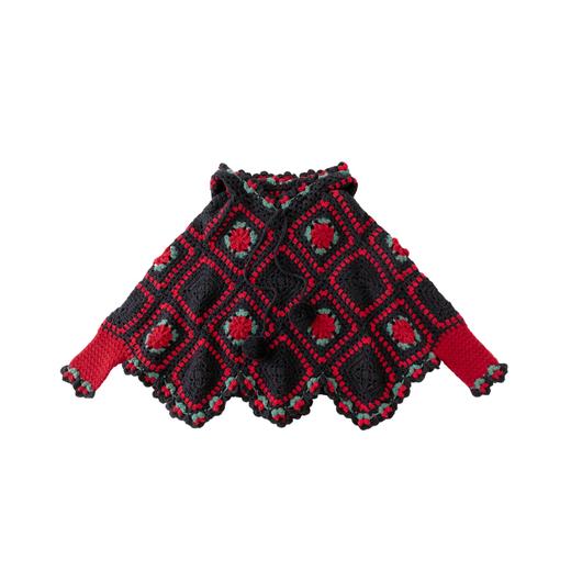 苏苏姐家卉艺连帽斗篷手工diy衣服钩针粗羊毛线毛线团材料包 商品图5