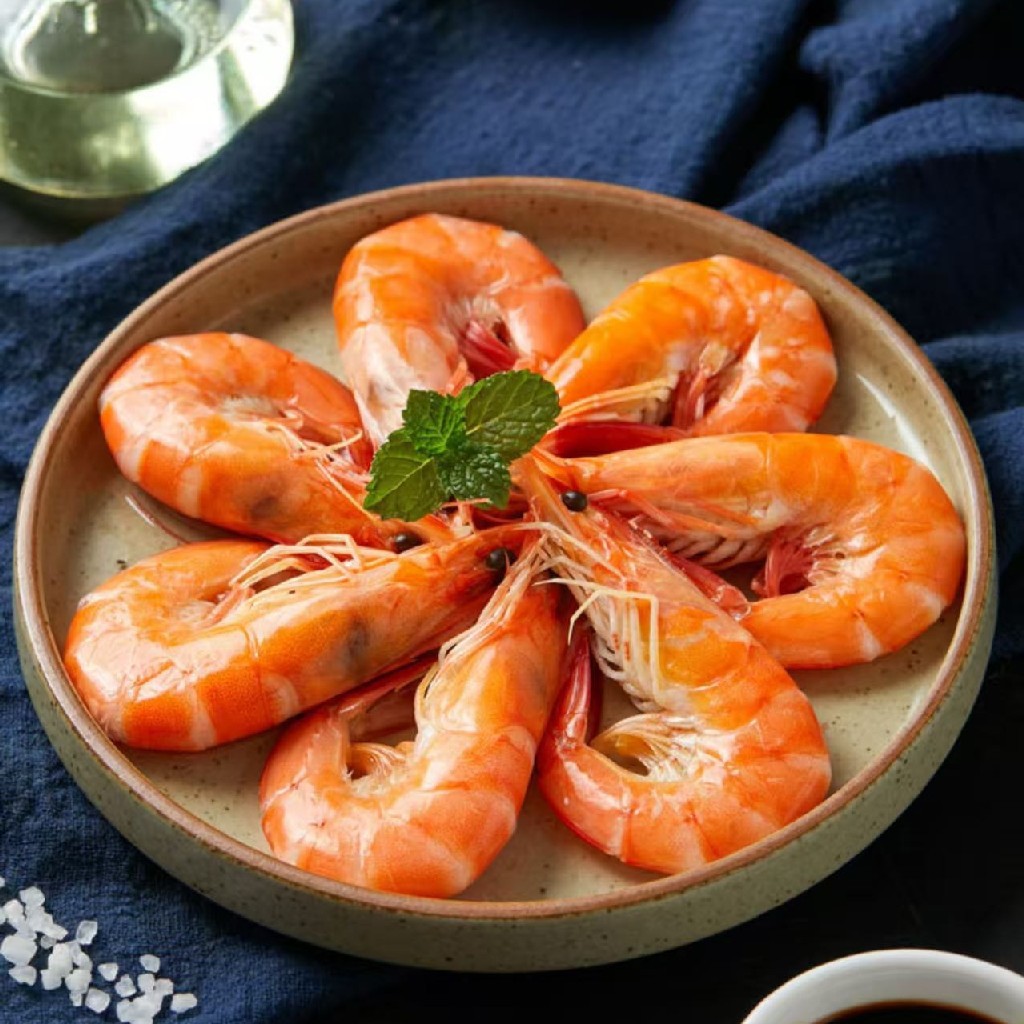石家庄优选仓库速达，有机无抗熟冻盐田虾，以丰年虫和盐藻为食，虾壳完整，净重1.5kg礼盒装