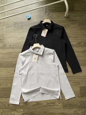 可隆户外休闲衣男士肌理感拉绒上衣商务POLO衫