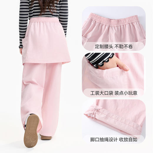 女童梭织单裤秋季新款安奈儿童装EG536640 商品图4