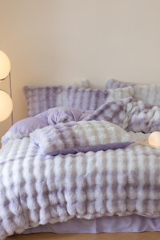 【YW】无忧购奶乎乎兔兔绒超保暖四件套7.5斤（截单后7天发货) 商品图1