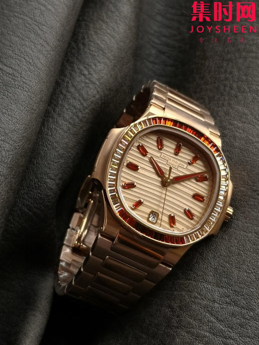 3K百达翡丽运动优雅系列 鹦鹉螺7118 渐变橙红宝石 女士腕表 324一体机 商品图2