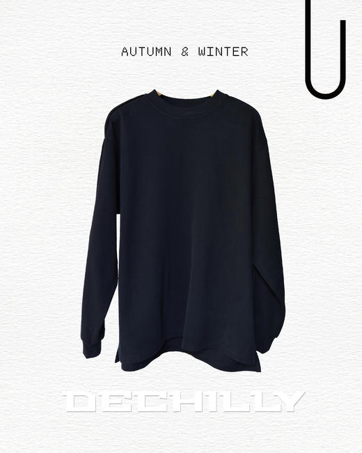 539711141纯色长袖T恤 商品图2