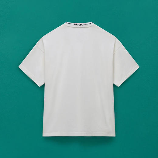 Napapijri 中性玫瑰徽标印花 Osorno 棉质圆领短袖平纹针织T恤 白色 NP0A4I56RB1 商品图1