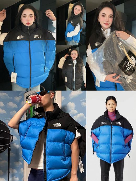 羽绒拼色夹克背心（蕾姐蓝色M黑色S参考） 商品图0