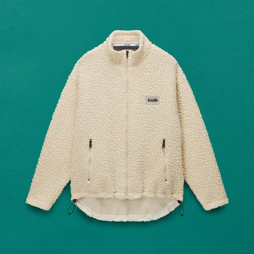 Napapijri 中性徽标贴片 Emin 混纺羊毛绒外套 白色 NP0A4IG7N1A 商品图0