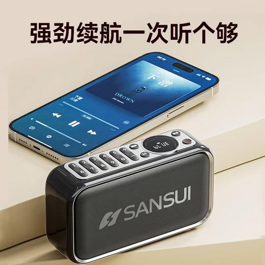 长续航多功能蓝牙音响，支持插TF卡，插U盘，便携高颜值 商品图3